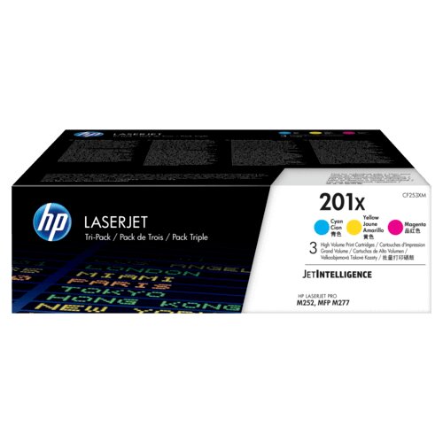 HP Komplet tonerjev CF253XM 201X (C/M/Y), original Slike