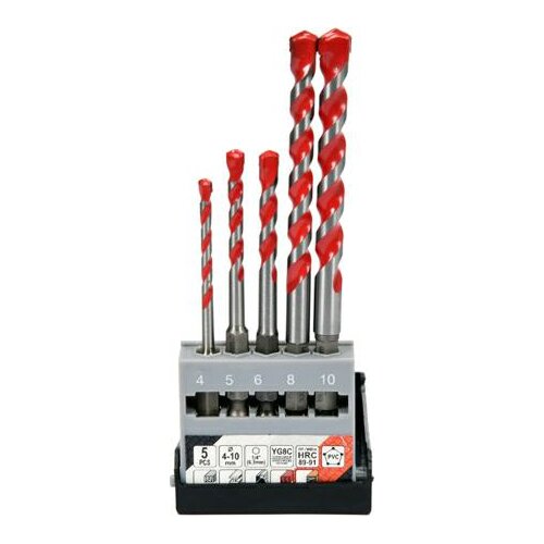 Yato Universal Drill Hex Set 5 psov 4-10 mm, (21106171) Slike