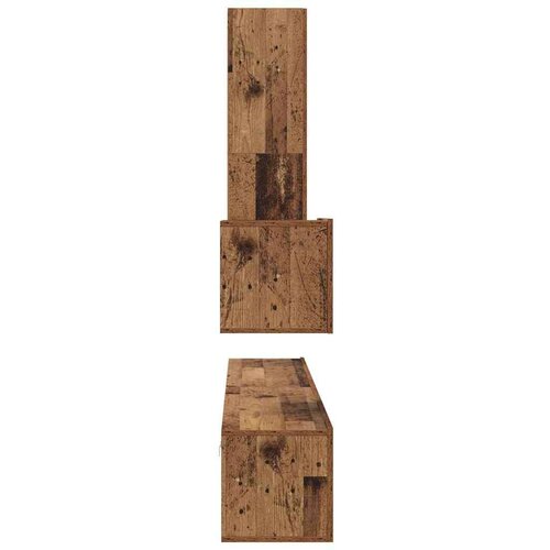 Set TV stalka 4 pcs Staro drvo Srednja Konstruirano drvo Slike