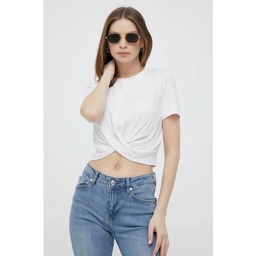 Calvin Klein Jeans Kratka majica ženski, bela barva