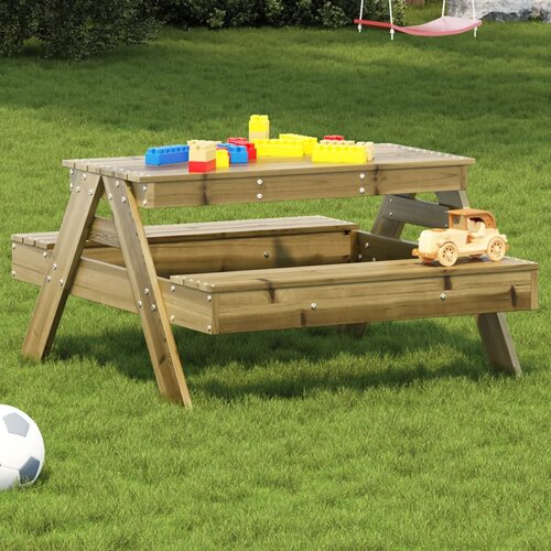 vidaXL Piknik miza za otroke 88x97x52 cm impregnirana borovina Cene