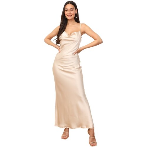 La Modeuse Dolge obleke 71137_P166907 Bež Slike