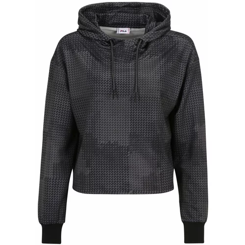 Fila Sportska sweater majica 'RIVES AOP' dimno siva / tamo siva / crna