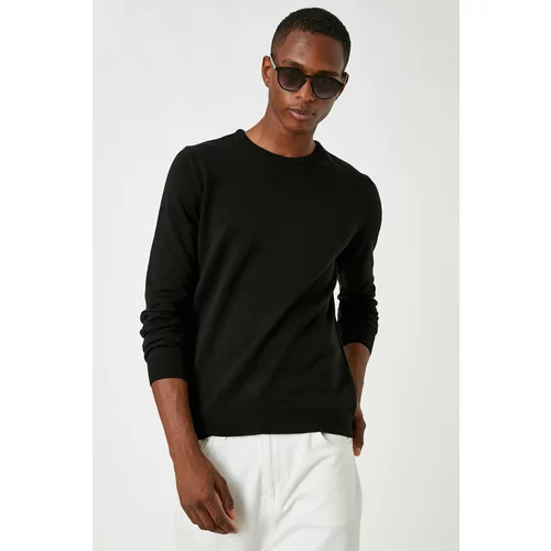 Koton Men's Black Basic Pullover