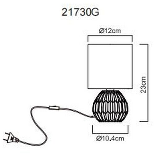 Globo stolna lampa E14 40W sylas siva Slike
