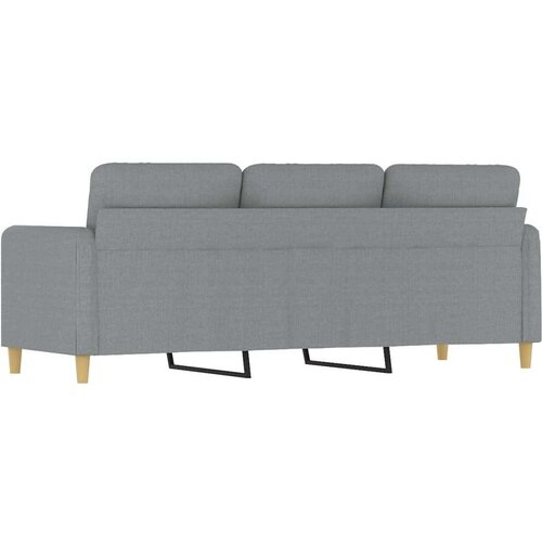  Trosjed od tkanine svjetlosivi 180 cm Slike