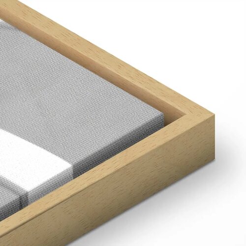  Slika - White Detail (1 Part) Vertical 80x120 U prirodnom drvenom okviru Slike