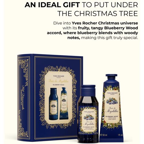Yves Rocher Blueberry Wood darilni set Slike