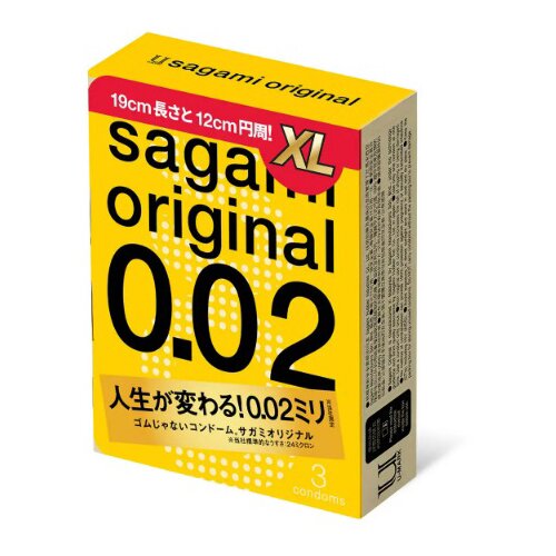Sagami Original 0.02 XL 3 pack Slike