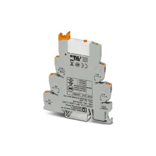  Relejni modul 1 St. Phoenix Contact PLC-RPT- 24DC/ 1/MS/ACT Nazivni napon: 24 V/DC Prebacivanje struje (maks.): 6 A 1 zatvarač Slike