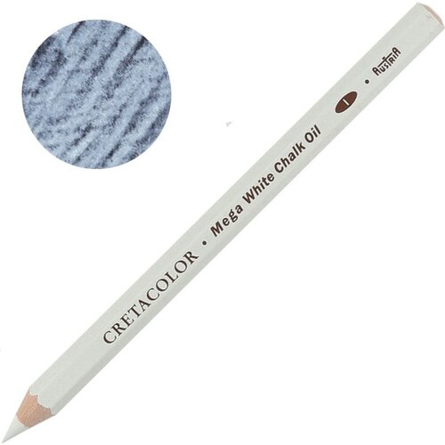  Umjetničke drvene MEGA bojice Cretacolor pastel bijela-meka, promjer olovke 10mm, promjer mine 5,5mm Cene