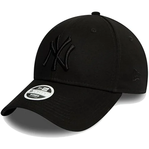 New Era Yankees Essential Womens All Black 9FORTY Cap