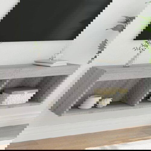 vidaXL TV ormarić s LED svjetlima boja hrasta sonome 100x30x30 cm Cene
