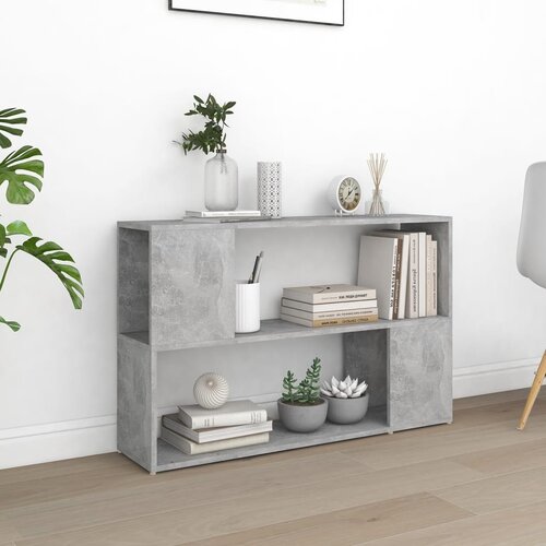 vidaXL Knjižna omara betonsko siva 100x24x63 cm iverna plošča Cene