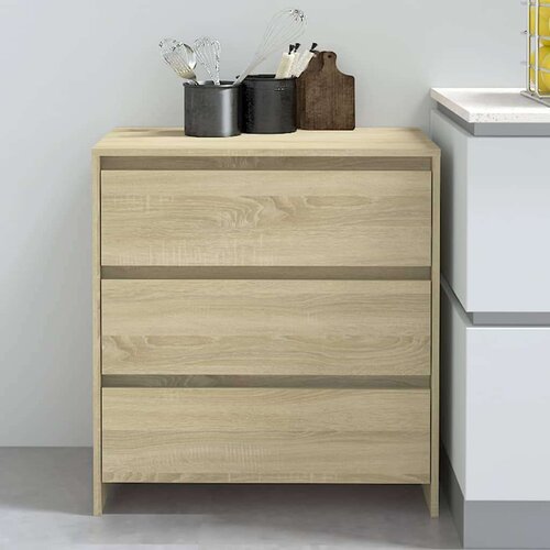  Komoda boja hrasta sonome 70 x 41 x 75 cm od iverice Slike