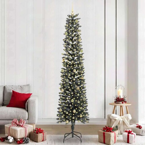 vidaXL Umjetno božićno drvce s stalakom Zelena 58 x 58 x 240 cm Cijene