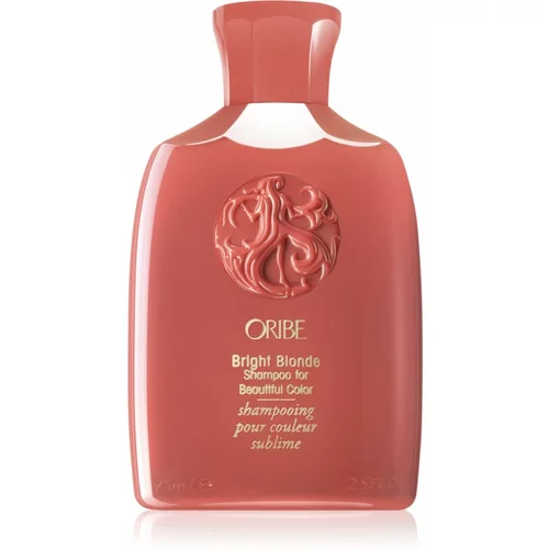 Oribe Bright Blonde vijoličen šampon za nevtralizacijo rumenih odtenkov 75 ml