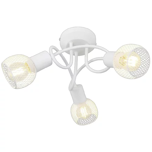 Globo okrugla stropna svjetiljka fiastra (120 w, Ø x v: 36 x 20 cm, bijele boje, E14)