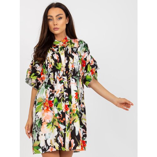 Italy Moda Dress-DHJ-SK-6871-2.91P-Black-Green Slike