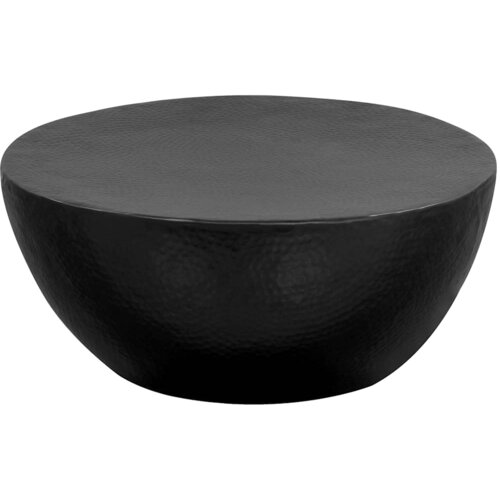  Stolić za kavu od čekićanog aluminija 70 x 30 cm crni Cijene