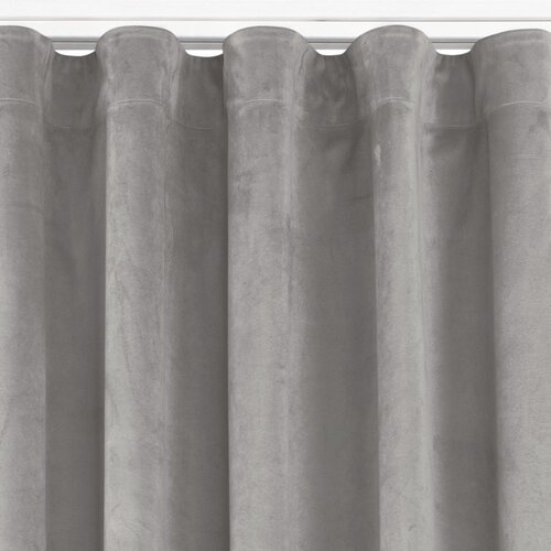 Curtain VILA color gray style classic transparent wave tape 7 cm velvet 135x225 HOMEDE Slike