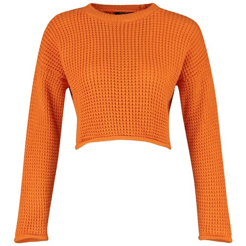 Trendyol Sweater - Orange - Oversize Slike