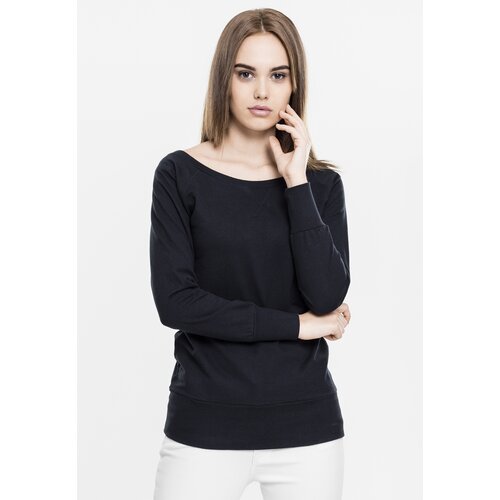 UC Ladies Women&amp;#039;s Wideneck Crewneck Black Slike