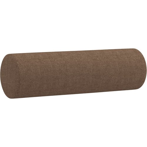  Dvosjed s ukrasnim jastucima smeđi 120 cm od tkanine Slike