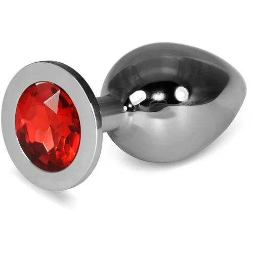 Lovetoy Vtični analni kovinski rosebud classic z rdečo velikostjo dragulja l, (21078329)