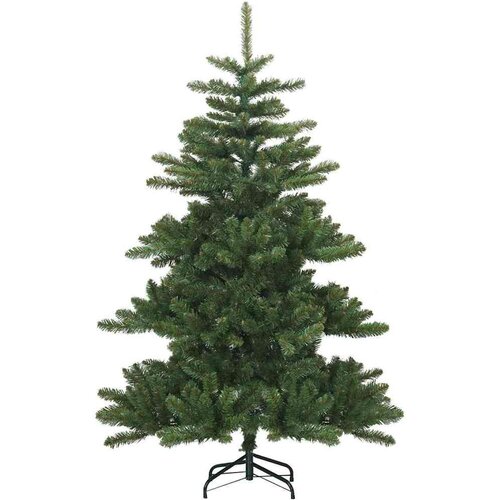 VidaXL Umjetno božićno drvce s nogom with LEDs s stalakom 150cm PVC Slike
