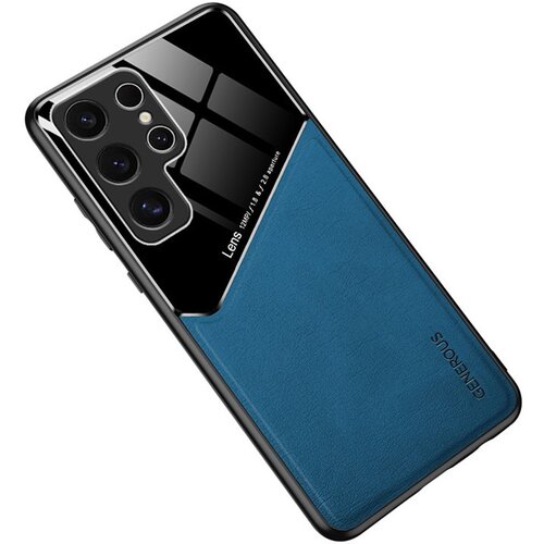 Leather Coated maska za Samsung Galaxy S25 Ultra - Blue Cijene