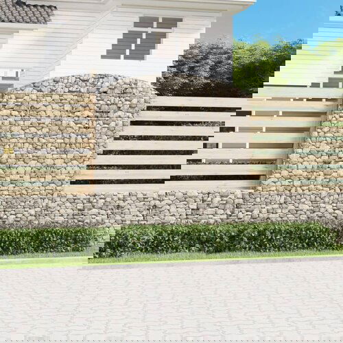 VidaXL obokana gabonska ko&amp;scaron;ara 200x50x200/220 cm pocinkano železo Slike