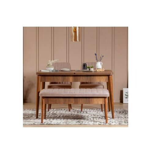 Woody Fashion vina bench walnut, stone walnutstone bench Slike