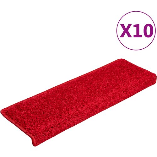  Prostirke za stepenice 20 kom 65x21x4 cm crvene pravokutne rubove Cijene