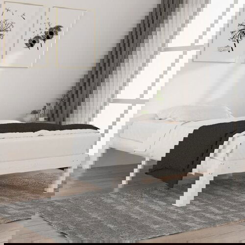 Furnova Posteljni okvir bel iz trdne borovine 100x200 cm, (21941914) Slike