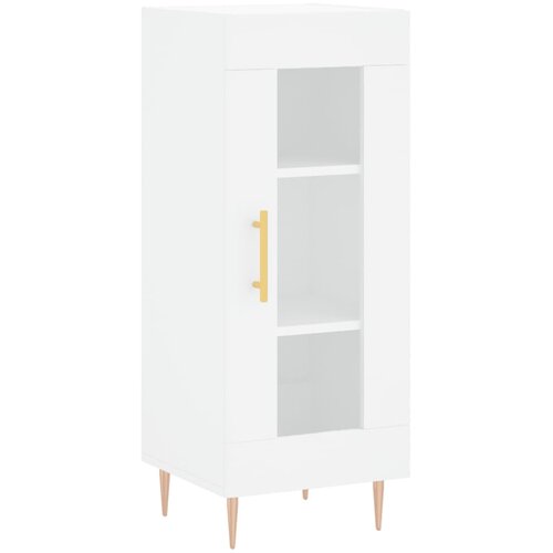  Visoka komoda bijeli 34,5x34x180 cm od konstruiranog drva Slike