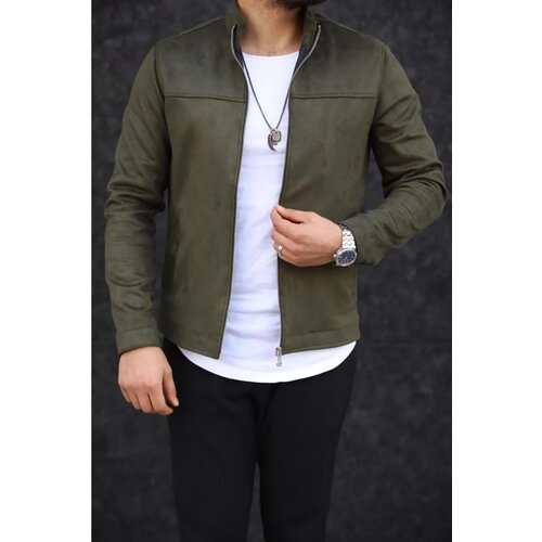 Dewberry 24285 Suede Mens Jacket-Khaki Cene