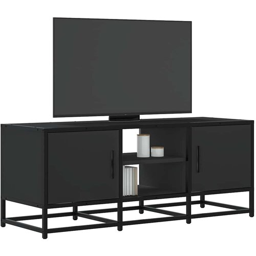 TV ormarić crni 100 x 35 x 41 cm konstruirano drvo i metal Cijene