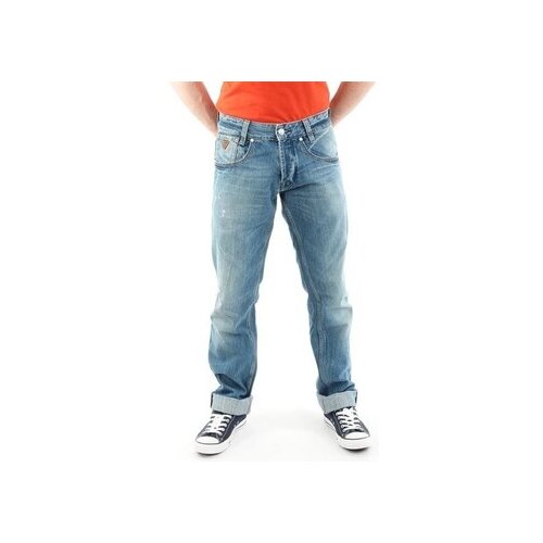 Guess Jeans straight Outlaw M21068D0EY2 STNY Modra Cene