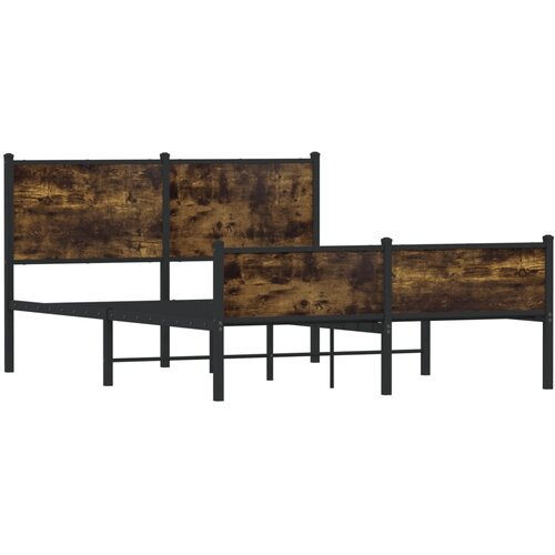 vidaXL Metalni okvir kreveta s uzglavljem i podnožjem 137x190 cm Cijene