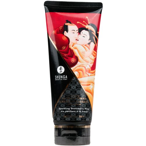 Shunga Krema za masažu Kissable jagodno vino, 200 ml Slike