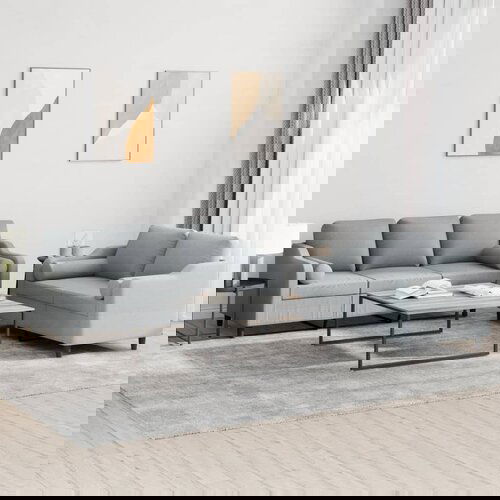 VidaXL 2-dijelni set sofa s jastucima svjetlosivi od tkanine Slike