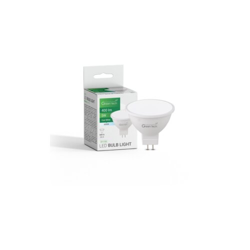  LED žarulja Green Tech 5W, 6000K, MR16, 220-240V, IP20, Sanan chip Slike
