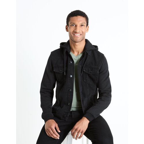 Celio Denim Hooded Jacket Fujersden - Men Slike