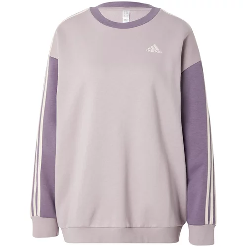 ADIDAS SPORTSWEAR Sportska sweater majica 'Essentials' lila / ljubičasta / bijela