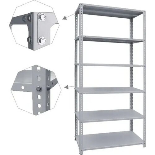 SUPERHOME Potpuno metalna montažna polica 200x75x30 6x40kg Cene