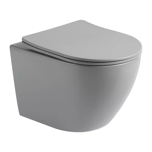 Belneo viseča brezrobna wc školjka z ultra tanko desko MS2342MG