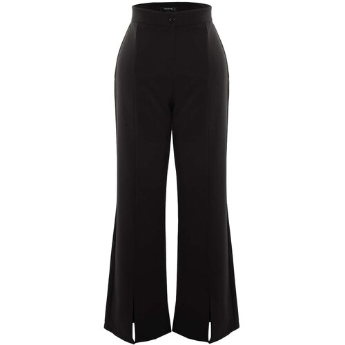 Trendyol Curve Black Slit Detailed Trousers Slike
