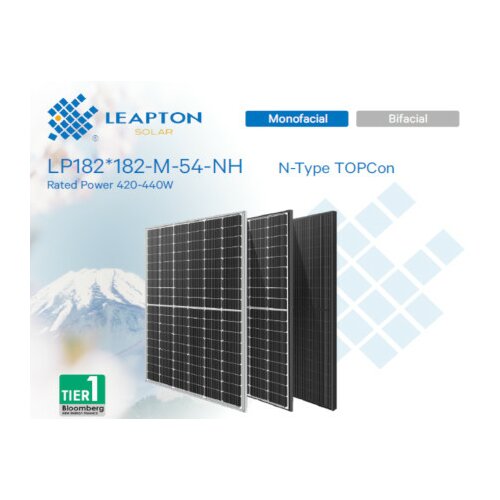 Leapton energy lp182*182-m-54-nh Solarni panel, 440W, Monofacijalni, N-Type ( LP182182M54NH-MF ) Cene