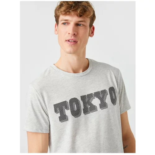 Koton Slim Fit Tokyo Printed T-Shirt